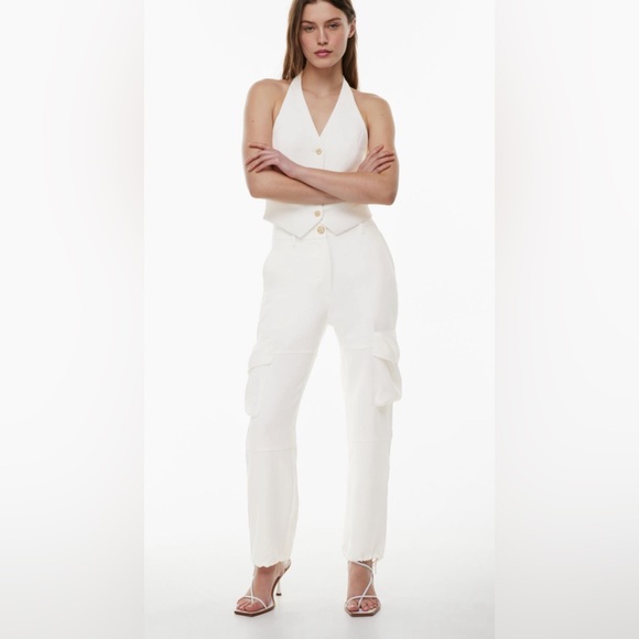 🆕 ARITZIA Wilfred New Project Cargo Pant Core Collection - Light Birch Sz 2